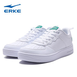 鸿星尔克运动板鞋_erke 鸿星尔克 女鞋运动板鞋春季革面防水学生百搭