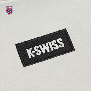 盖世威（K·SWISS）女T恤 24春季新款 女子短袖凉感垂感丝滑199953 115芡实白 S