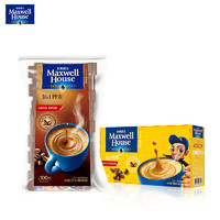 麦斯威尔 特浓速溶咖啡100条袋装 （1.3KG/袋）+奶香咖啡30条（390克/盒）