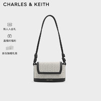 CHARLES & KEITH CHARLES&KEITH24春绳结式单肩腋下包斜挎包女CK2-20271345 Black黑色 S