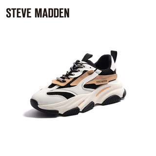 史蒂夫·马登 STEVE MADDEN/思美登冬厚底休闲运动老爹鞋 POSSESSION 黑/棕色 36