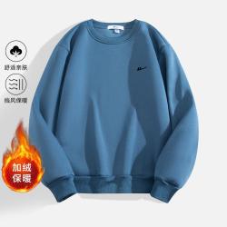 warrior回力冬季男士运动卫衣长袖上衣保暖套头圆领卫衣男