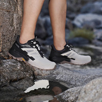探路者（TOREAD）徒步鞋 2024春夏户外男女式GORE-TEX/VIBRAM防水徒步鞋 男-TFAABM81770极地白黑色 45