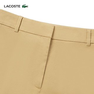 LACOSTELACOSTE法国鳄鱼女装24春季纯色简约裤子HF1181 IXQ/可颂色 32 150
