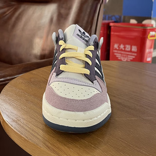 阿迪达斯 （adidas）休闲鞋女鞋2024春季三叶草运动鞋FORUM LOW低帮板鞋ID6266 ID6266白色紫色 36