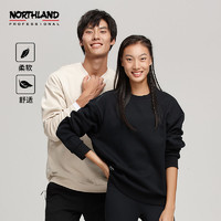 NORTHLAND 诺诗兰 运动卫衣男女秋季新款户外宽松休闲圆领套头衫NHDCT0661E