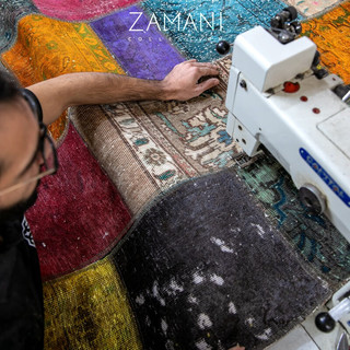 筠月熙波斯地毯拼接手工羊毛茶几客厅现代土耳其摩洛哥复古 灰色 302x206CM 全部尺寸