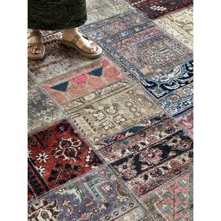 筠月熙波斯地毯拼接手工羊毛茶几客厅现代土耳其摩洛哥复古 DEC-29 308x204CM 全部尺寸