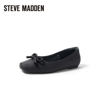 史蒂夫·马登 STEVE MADDEN/思美登2024春夏方头平底芭蕾鞋女浅口单鞋 TABBY3A 黑色 40