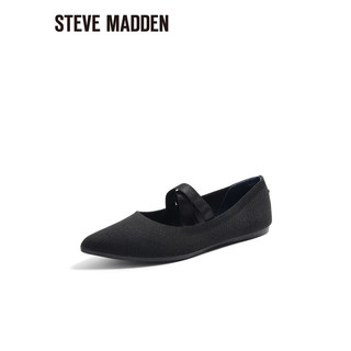 史蒂夫·马登 STEVE MADDEN/思美登春夏尖头平底鞋通勤休闲芭蕾舞单鞋女 RAMONE-X 黑色 39