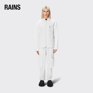 Rains 绗缝棉服男女同款 保暖轻薄夹克 Giron Liner Jacket 绿色 L