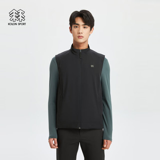 KOLON SPORT可隆男士REVIVER防风防泼水2L运动徒步登山梭织马夹 LHVT4SN147-BK 黑色 190/4XL