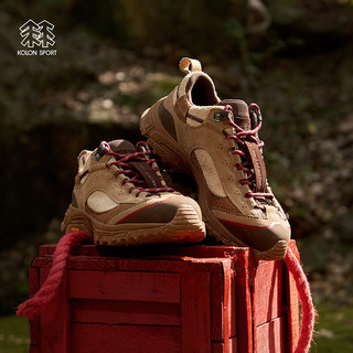 KOLON SPORT/可隆徒步鞋 款MOVE x GARCON联名戈尔龙年鞋子【新年】 LUFG4ST926-BR 棕色 255mm