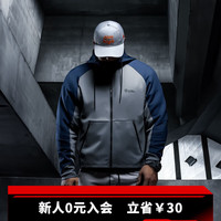 Monster Guardians运动外套男 复合空气层挺阔有型防风保暖连帽外套 灰色 Grey L