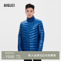 AIGLE艾高ACW22MOUI007男士WR防泼水休时尚鹅绒中量羽绒外套 靛蓝色 AF802 L