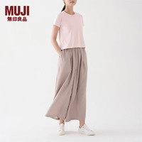 MUJI 無印良品 无印良品（MUJI）女式 凉感短袖T恤 休闲百搭多巴胺凉爽短袖BB13CC3S 浅粉红色 L（165/88A）