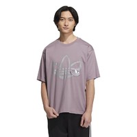 adidas ORIGINALS 三叶草大logo TEE男女同款舒适透气运动休闲短袖T恤