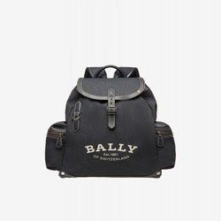 BALLY 巴利 男士海军蓝色尼龙混纺双肩背包6300181
