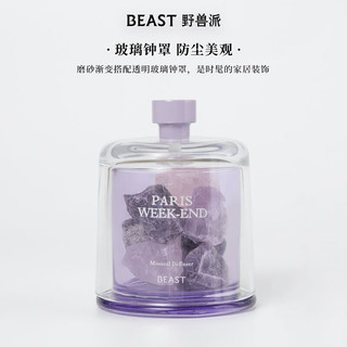 野兽派（THE BEAST） 巴黎周末钟罩香薰晶石礼盒香薰卧室扩香石新婚 巴黎周末钟罩扩香晶石