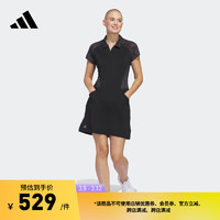 adidas高尔夫运动翻领短袖连身裙女装春季新款阿迪达斯官方IN9915 黑色 XS