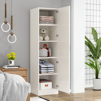 GEYAN 哥颜 贝格娅 穿衣镜挂衣架一体全身落地镜家用卧室立式镜子多功能收纳柜试衣镜 暖白色内饰款二