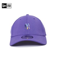 NEW ERA 纽亦华 MLB运动万象弯檐NY棒球帽撞色logo情侣帽 -紫色 ML