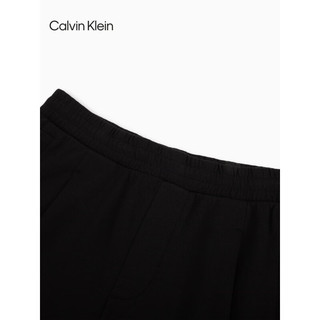 Calvin Klein Jeans24春夏男女中性松紧腰印花宽松运动短裤J400375 BEH-太空黑 M