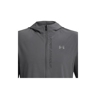 安德玛（UNDERARMOUR）Out The Storm男子拒水跑步运动外套1376794 犀牛灰025 XXL