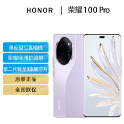 HONOR 荣耀 100 Pro 莫奈紫（素皮版） 16GB+512GB