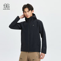 可隆 KOLON SPORT男士户外GORE-TEX C-KNIT冲锋衣Ⅱ级运动夹克外套 黑色BK 2XL