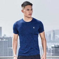 qiaodan乔丹夏季舒适透气男式t恤跑步运动短袖上衣男