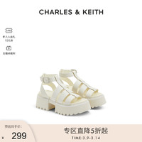 CHARLES & KEITH CHARLES&KEITH;春夏女鞋CK1-70380990厚底休闲罗马凉鞋女鞋