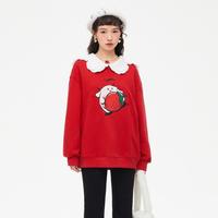 LEDIN 乐町 草莓胸前图案卫衣秋季款卫衣