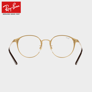 雷朋（RayBan）光学镜框轻钛材潘托斯形简约大框近视眼镜男女款镜架0RX8770D 1207阿利斯塔棕镜框 尺寸50