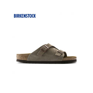 BIRKENSTOCK软木拖鞋男女款拖鞋外穿时尚凉拖Zurich系列 灰色窄版50463 46