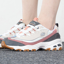 SKECHERS 斯凯奇 休闲鞋女鞋D'LITES复古熊猫鞋缓震厚底老爹鞋11947-NTPH