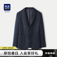 HLA海澜之家西服男24春新弹力系列柔软平驳领西装外套男HWXAD1W008A 藏青条纹08 170/88A 57~62kg