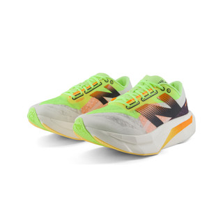 NEW BALANCE男鞋女鞋竞速碳板马拉松跑步鞋SC Elite v4系列 白色/深灰/柠檬黄 女款 WRCELLA4 38 (女款脚长24.5cm)