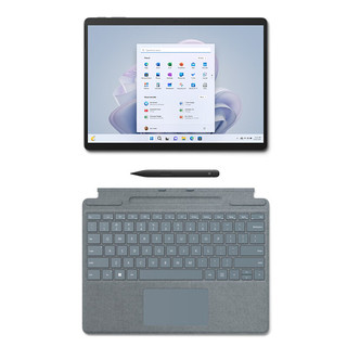 微软Surface Pro 9 石墨灰+冰晶蓝带触控笔键盘盖i5 16G+256G二合一笔记本 13英寸120Hz触控屏轻薄平板 石墨灰(仅256G/512G)