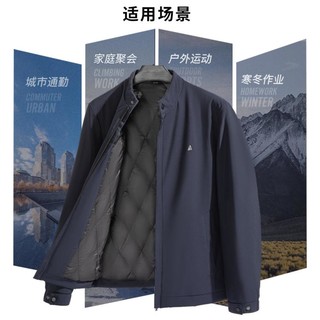 FIRS 杉杉 秋冬商务休闲保暖耐磨立领夹克外套棉服男