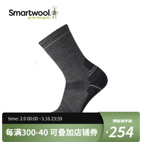 Smartwool 徒步功能轻量中筒袜户外美利奴羊毛袜运动袜男户外袜可机洗1614 中灰色052 L（适合脚码42-45）
