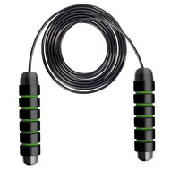 赛风钢丝跳绳儿童成人体能训练轴承跳绳 绿黑色