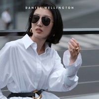 Daniel Wellington dw墨镜女防护飞行员眼镜UV400太阳眼镜防紫外线丹尼尔惠灵顿正品