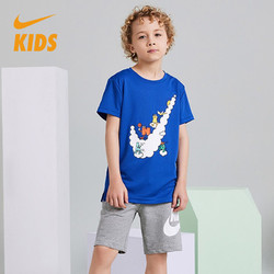 NIKE 耐克 童装小童男童夏季DRI-FIT速干短袖T恤透气休闲运动上衣