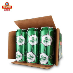 TSINGTAO 青岛啤酒 足球罐啤酒 10度 500ml*12听