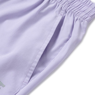 鸿星尔克儿童裤子男童裤子夏季梭织裤舒适裤子纯色儿童运动裤 浅粉紫 150