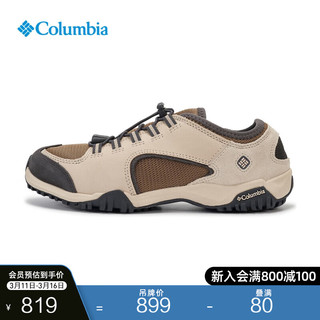 Columbia哥伦比亚户外女子抓地耐磨舒适透气旅行休闲鞋DL1087 297卡其色 24 37 (23cm)