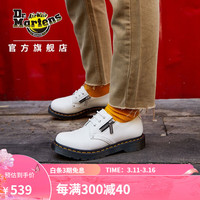 马丁(马汀博士 Dr.Martens)1461 Twin Zip 休闲侧拉链白色女款3孔马丁单鞋 白色 37