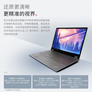 联想（Lenovo）P16 酷睿移动图形工作站16英寸高性能设计师笔记本电脑 2.5K I9-13980HX 64G 2T RTX4000Ada 标配 I9-13980HX RTX4000Ada 2.5K屏幕