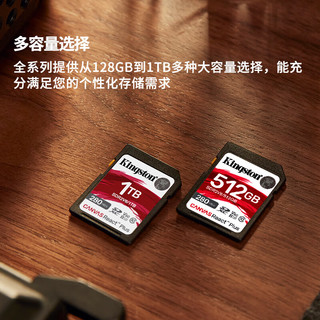 金士顿（Kingston）512GB SD存储卡 U3 V60 4K 数码相机内存卡 读速280MB/s 写速150MB/s